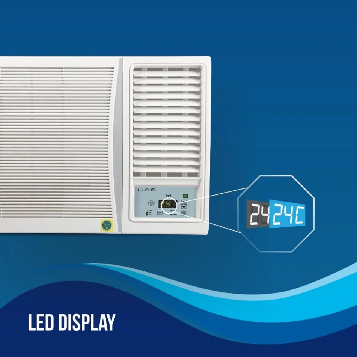 Lloyd 1.5 Ton 5 Star Fixed Speed Window AC (Copper, White with Silver Deco Strip, GLW18C5XWSEA) - Image 6