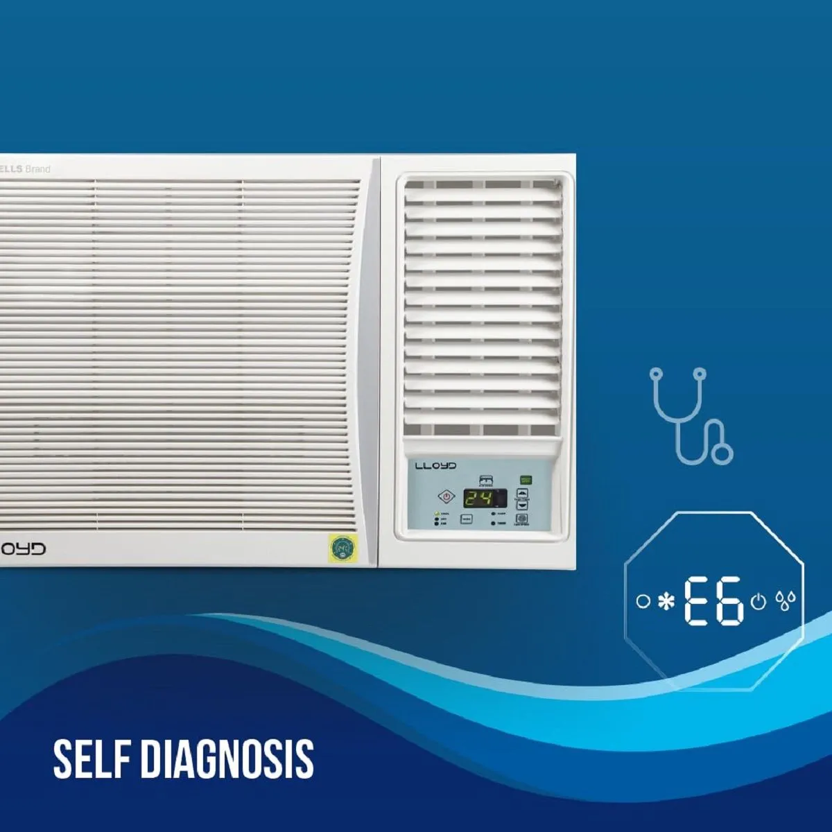 Lloyd 1.5 Ton 5 Star Fixed Speed Window AC (Copper, White with Silver Deco Strip, GLW18C5XWSEA) - Image 8