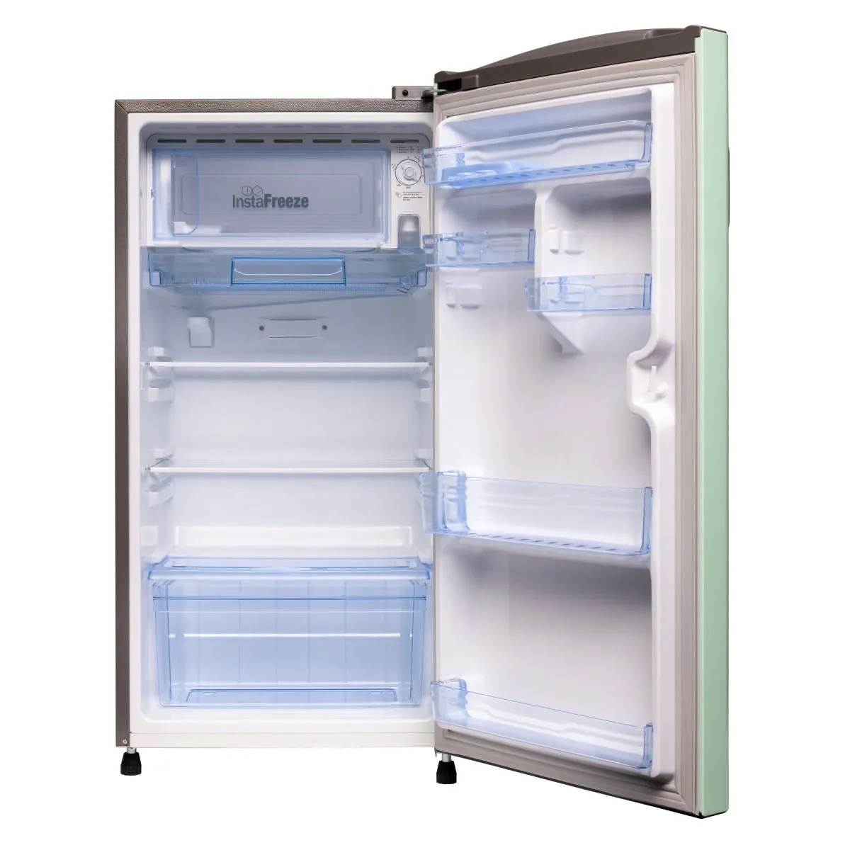 Lloyd 195 L 5 Star Direct Cool Single Door Refrigerator with Inverter Compressor, Rapid Freeze, Bactshield, Viruzsafe Handle &amp; Honeycomb Crisper | Home Inverter Compatible (Pastel Green) - Image 3