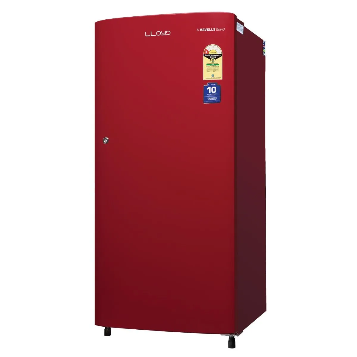 Lloyd Havells 188 L 1 Star Direct-Cool Single Door Refrigerator (2024 Model, GLDC201GRRT1JC,Royal Red) - Image 4