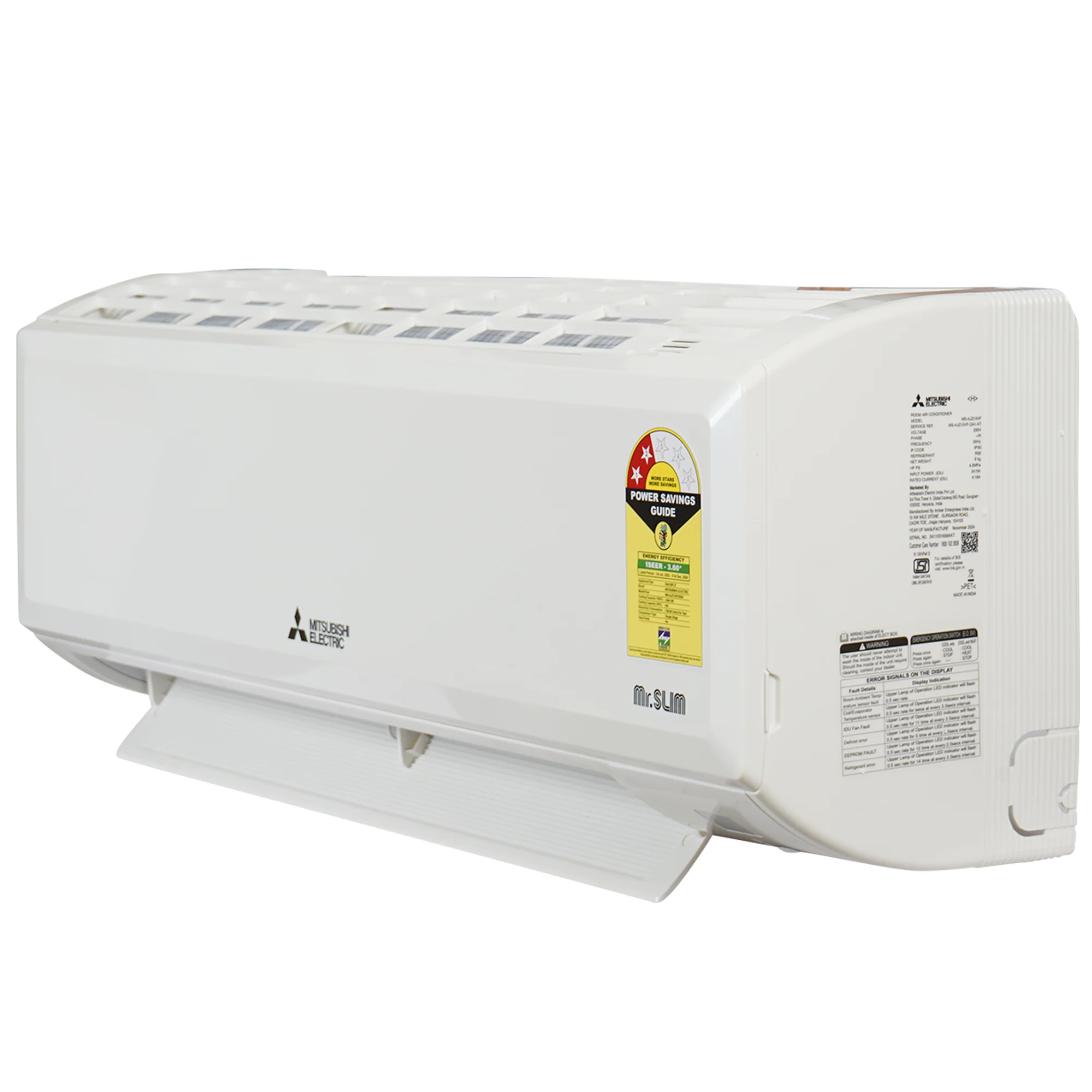 Mitsubishi 1.0 ton 2 Star Fixed Speed Split Air Conditioner (4 WAY SWING, MS-AJZ13VF-DA1, White) - Image 4