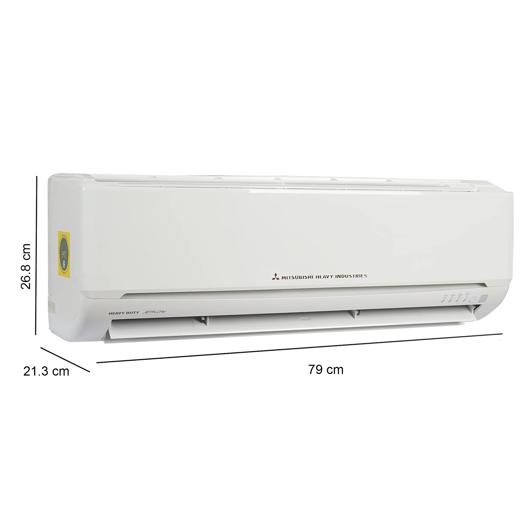 Mitsubishi 1.1 Ton 2 Star Split Hi-Wall Air Conditioner (SRK13CRS, Copper Condenser, White) - Image 8