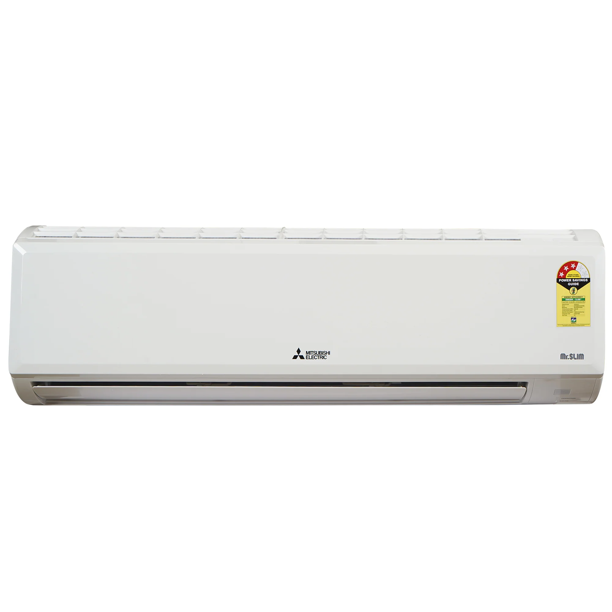 Mitsubishi 1.9 Ton 3 Star Fixed Speed Split AC with 4 Way Swing | Wide & Long Airflow (MS-AGZ24VF,White)