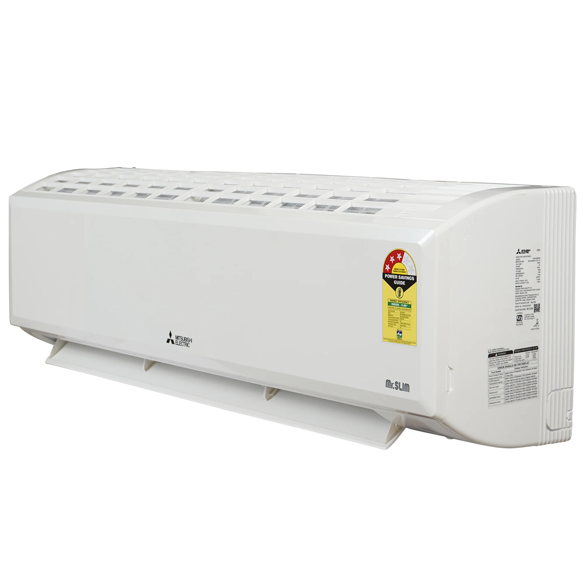 Mitsubishi 1.9 Ton 3 Star Fixed Speed Split AC with 4 Way Swing | Wide & Long Airflow (MS-AGZ24VF,White) - Image 4