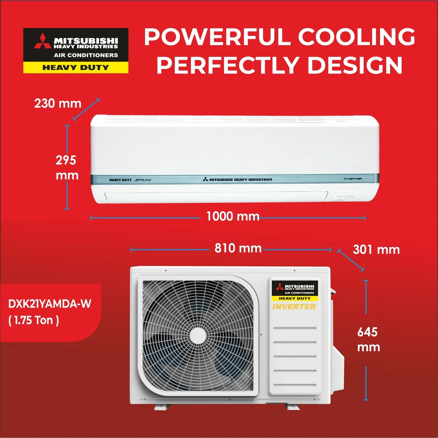 Mitsubishi 2.15 Ton 2 Star Heavy Duty Hybrid Split AC, DXK25CAPDA (Desert Xtreme Kooling, Jetta Series, 2026) - Image 11
