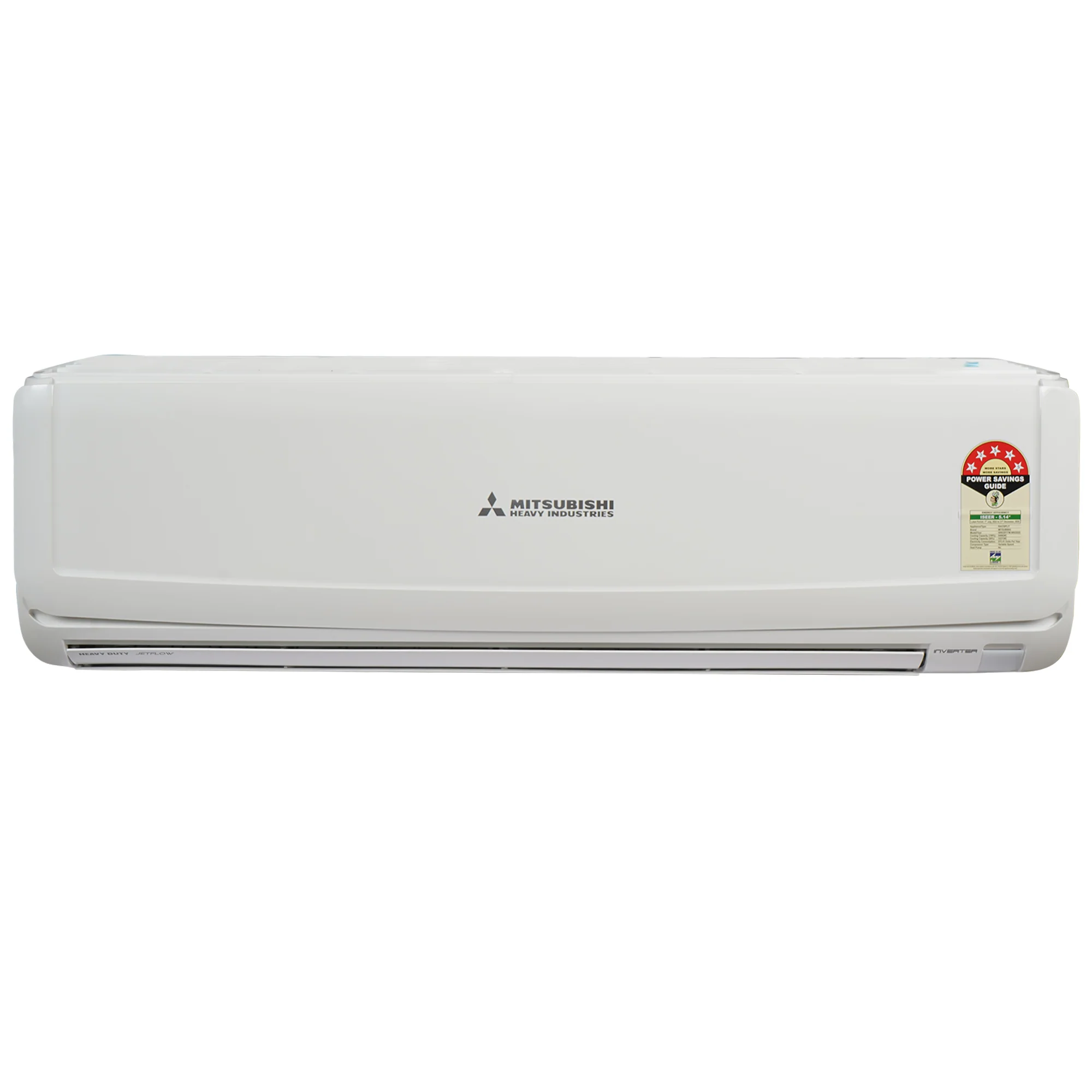 Mitsubishi 1.8 Ton 5 Star Heavy Duty Hi-Wall Hyper Inverter Split AC - Nano Filter, Anti-Allergen Filter, and Activated Carbon Filter , SRK20YYM-W6, White