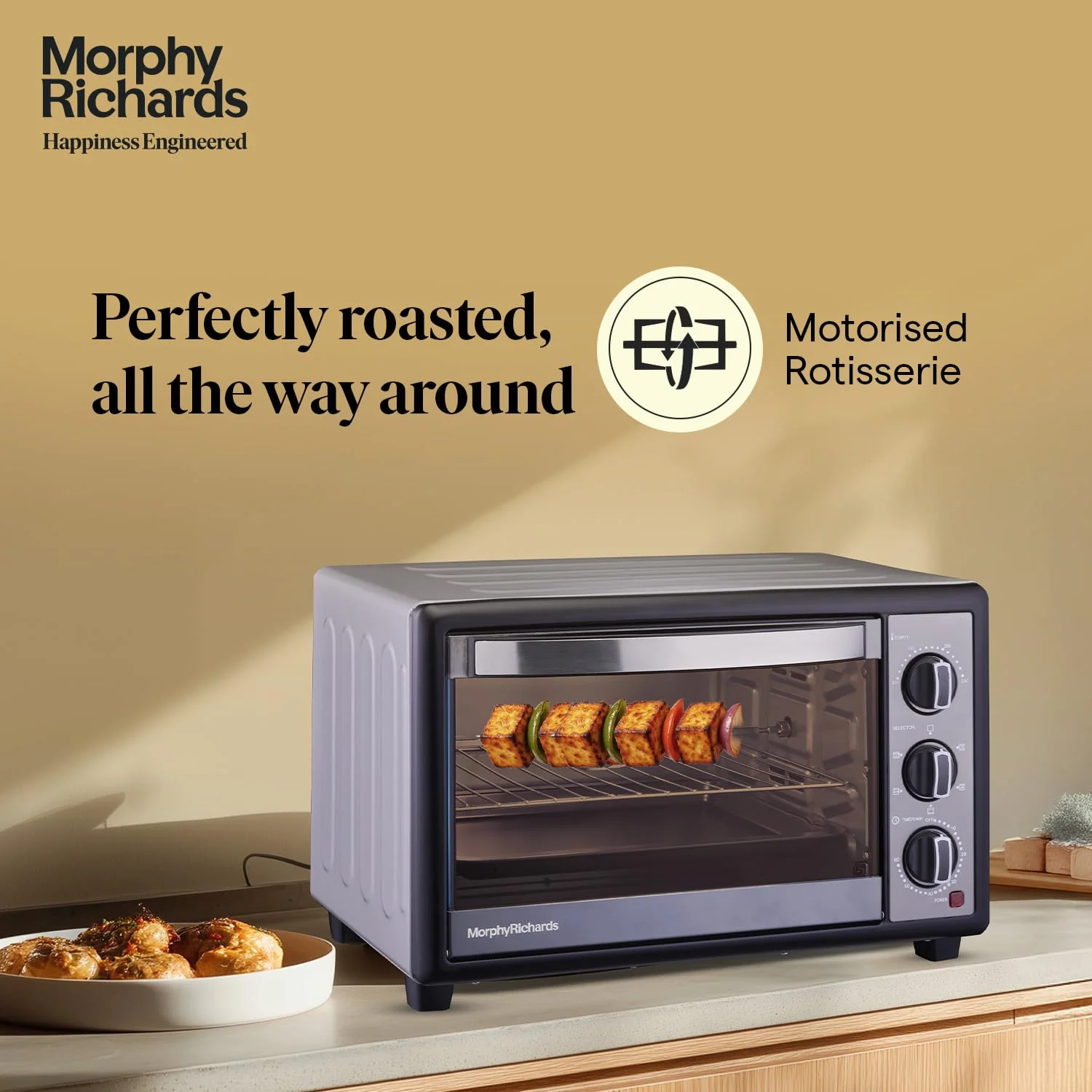 Morphy Richards 30 RC OTG | 30L Oven Toaster Griller | Rotisserie | Multi-Function Baking, Roasting, Grilling &amp; Toasting | 2-Year Warranty | Black - Image 6