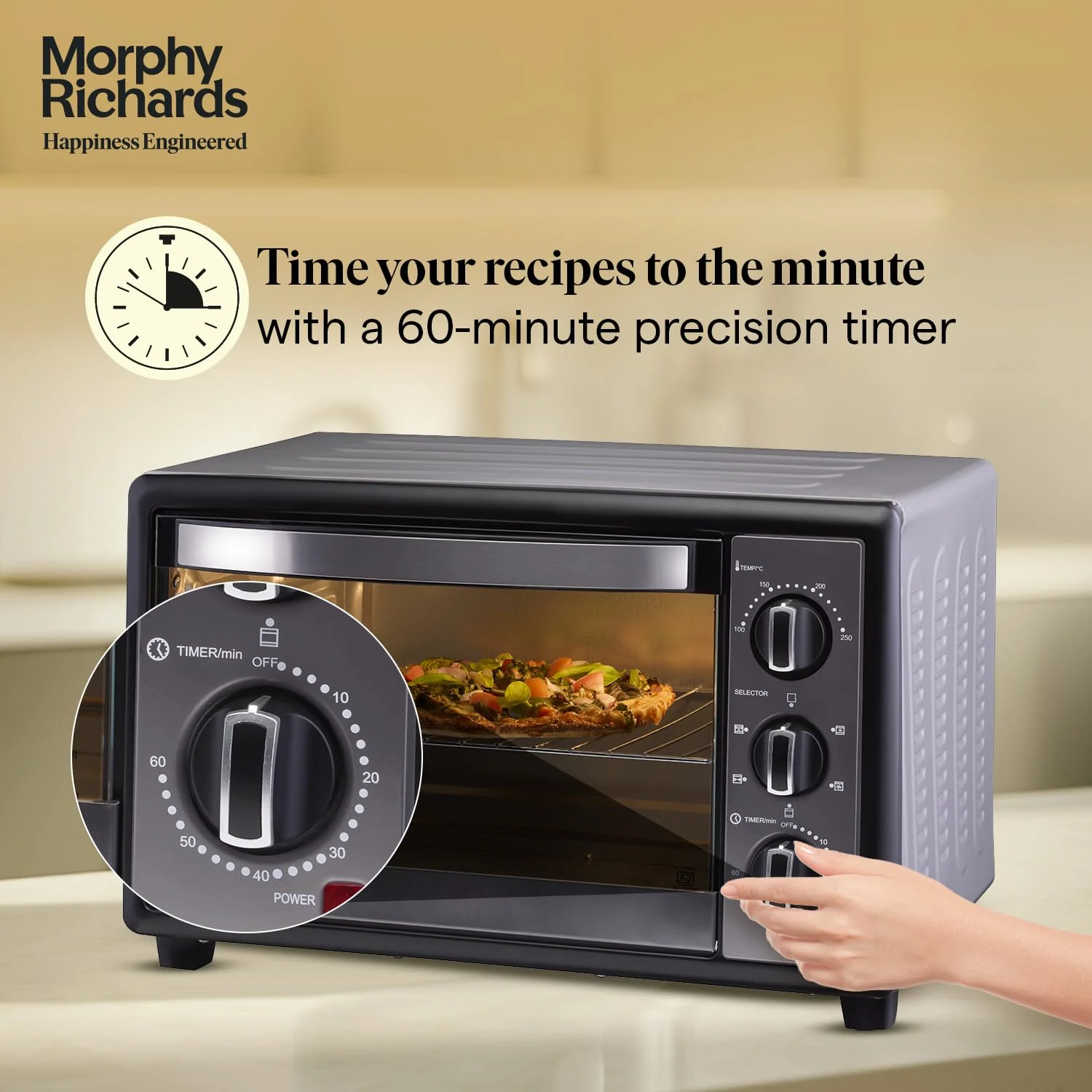 Morphy Richards 30 RC OTG | 30L Oven Toaster Griller | Rotisserie | Multi-Function Baking, Roasting, Grilling &amp; Toasting | 2-Year Warranty | Black - Image 7