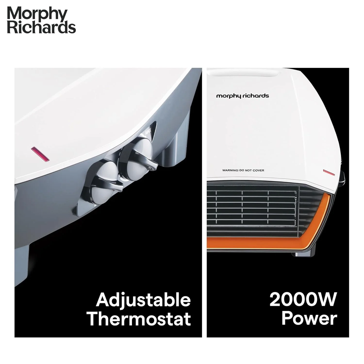 Morphy Richards Aristo 2000 Watts PTC Room Heater (White) - Image 5