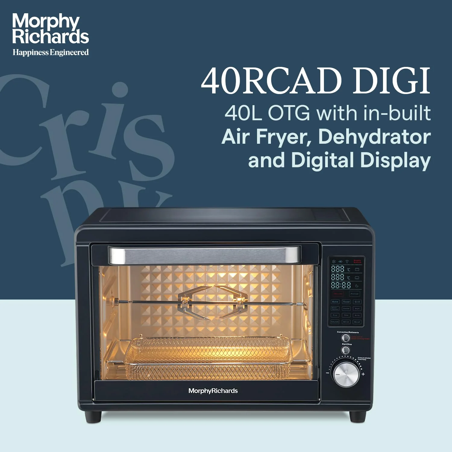 Morphy Richards Digital OTG|Capacity - 40 Litre with 13 Preset Menu|Rotisserie,Convection,In-Built Air-Fryer &amp; Dehydrator Function|2-Yr Warranty - Image 4
