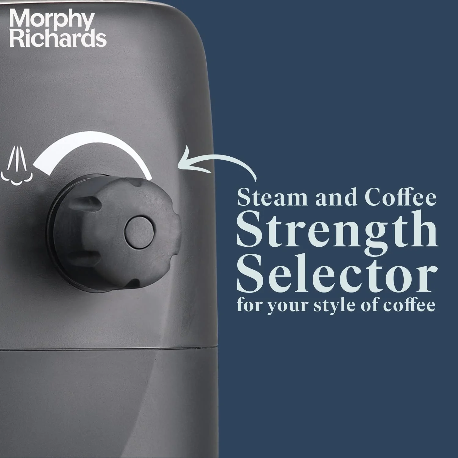 Morphy Richards Europa 800-Watt Espresso and Cappuccino Coffee Maker | Capacity 4-Cup|Coffee Strength Selector|Milk Frothing Nozzle|Removable Drip Tray for Easy Cleaning|2 Year Product Warranty| Black - Image 6