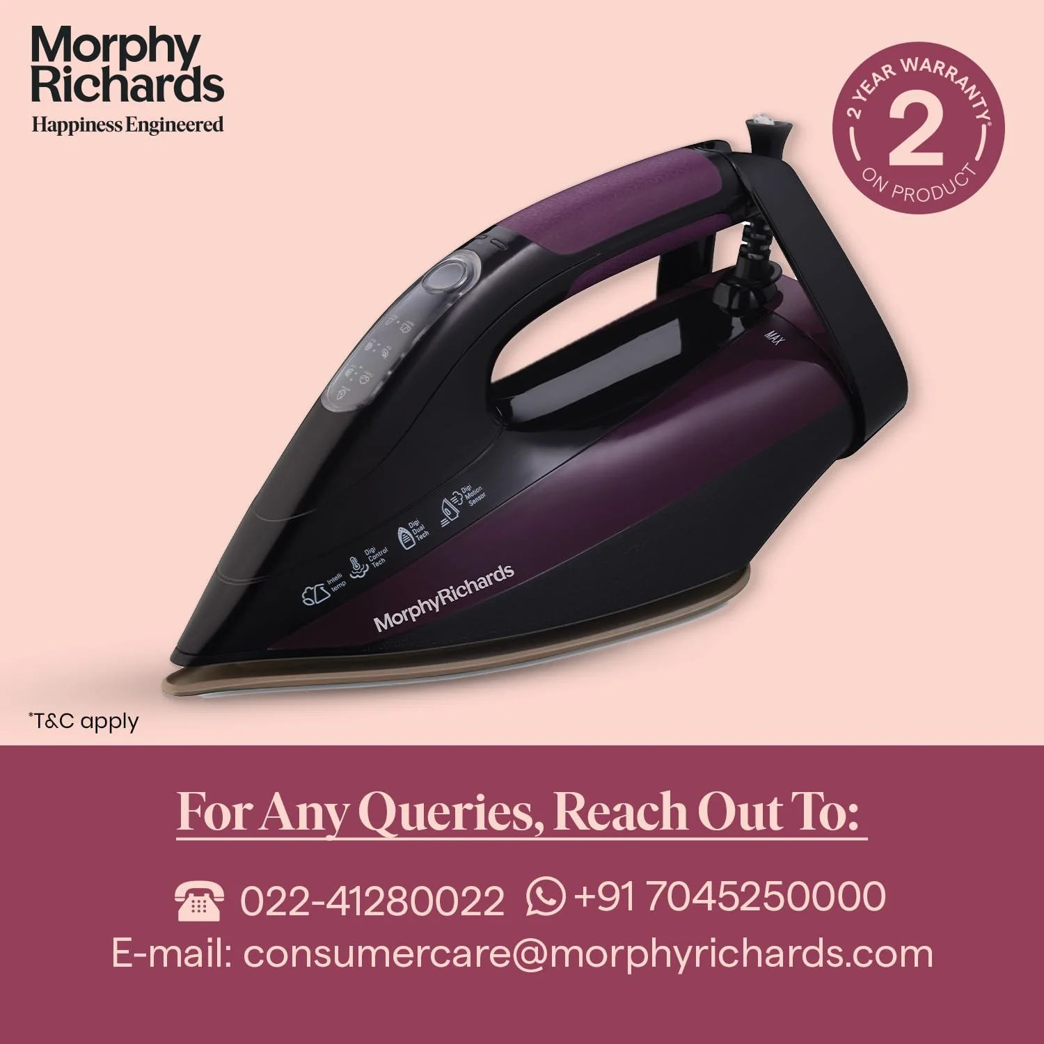 Morphy Richards Intellitemp Steam Iron 2400W - Image 6
