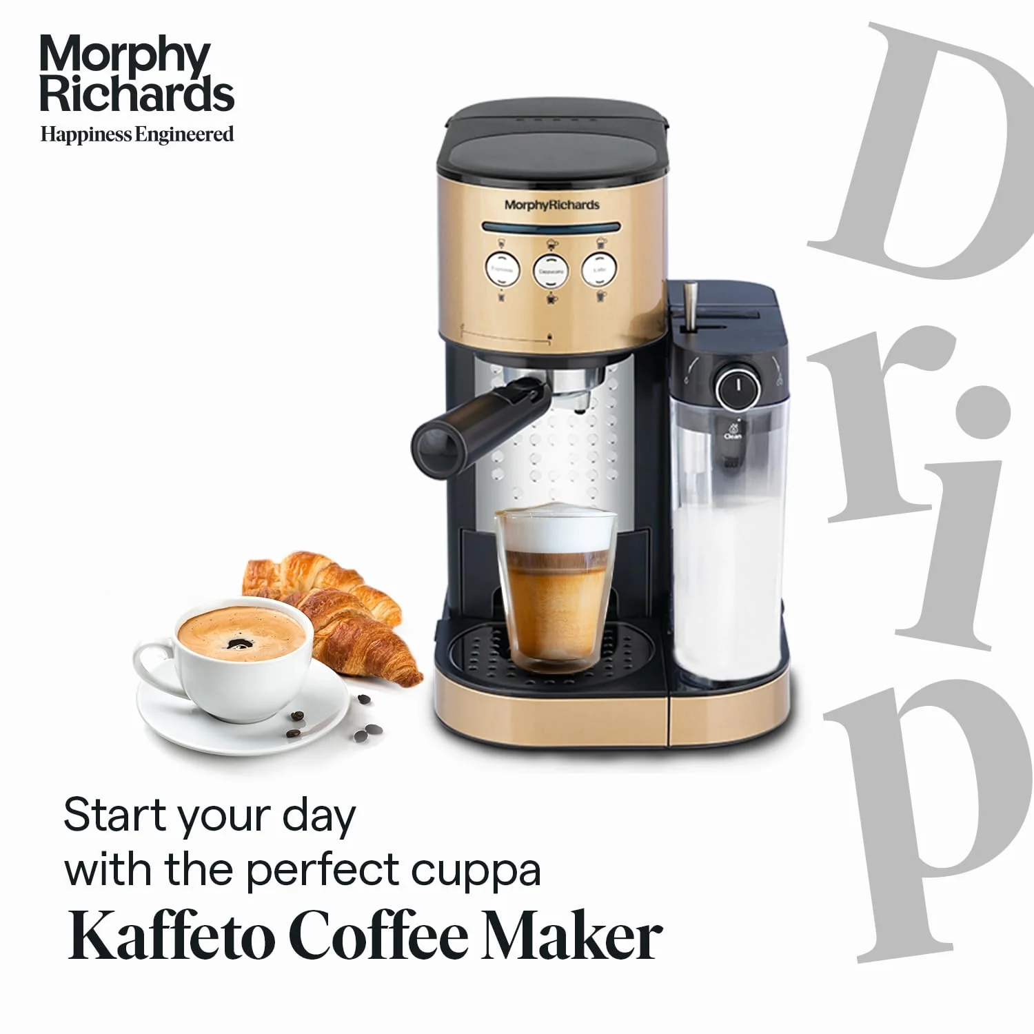 Morphy Richards Kaffeto 1350 W Milk Frother and Coffee Maker - Image 3