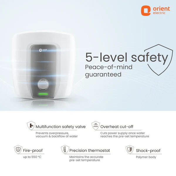 Orient Electric Aquator Neo 15L 5 Star Storage Water Heater 15 L Storage Water Geyser  (White) - Image 6
