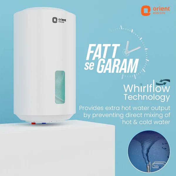 Orient Electric Cronos Pro 15L Storage Water Heater (white) - Image 3