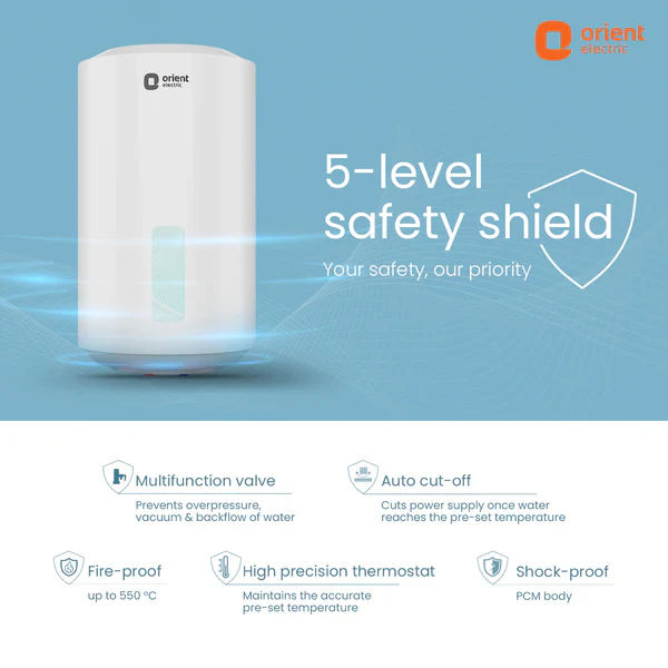 Orient Electric Cronos Pro 25L Storage Water Heater (white) - Image 3