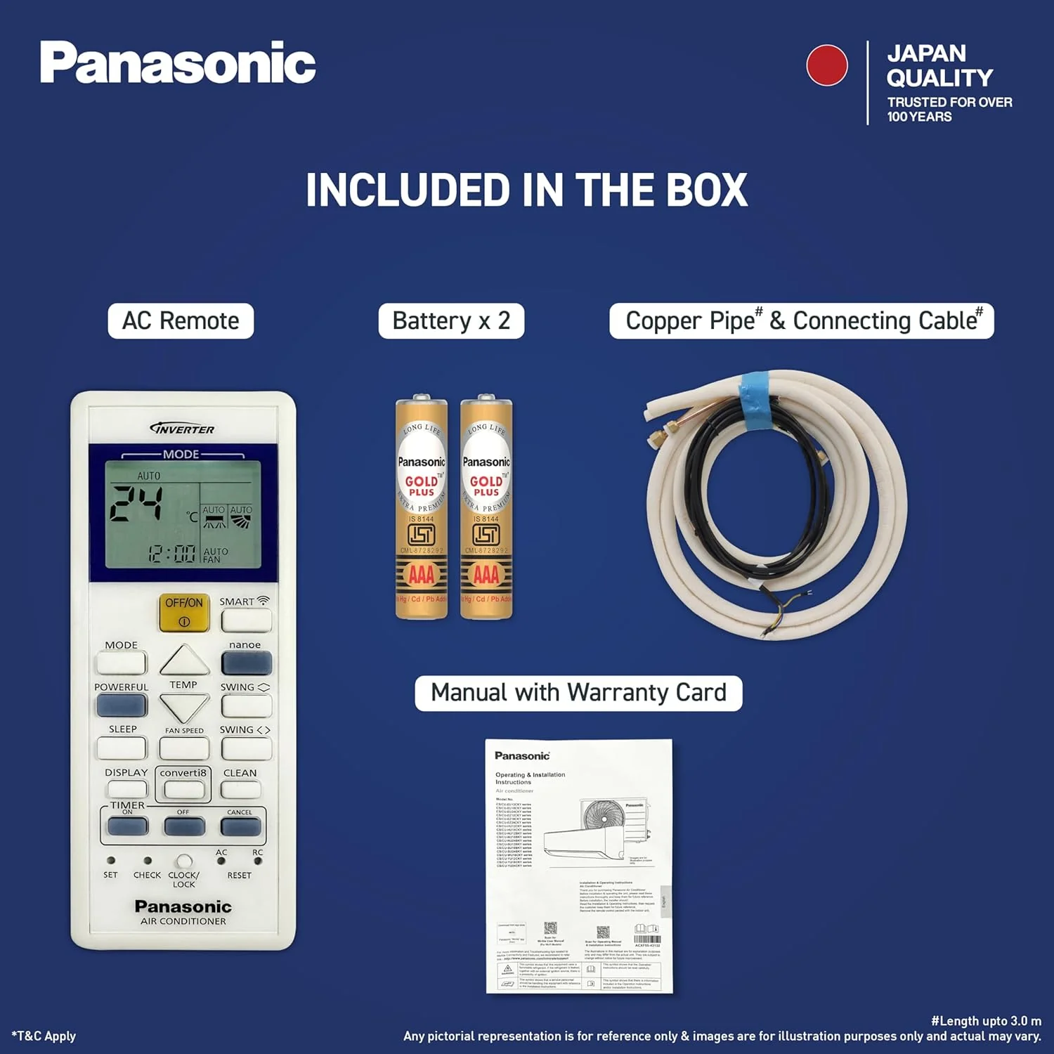 Panasonic 1.5 Ton 5 Star Premium Wi-Fi Inverter Smart Split AC (Matter/MirAIe, AI, nanoe+AQI, DustBuster, 55°C Oper., Copper Condenser, 8in1 Convertible, 4-Way, CS/CU-HU18CKY5XFMH-P, 2026 Model, Grey) - Image 10