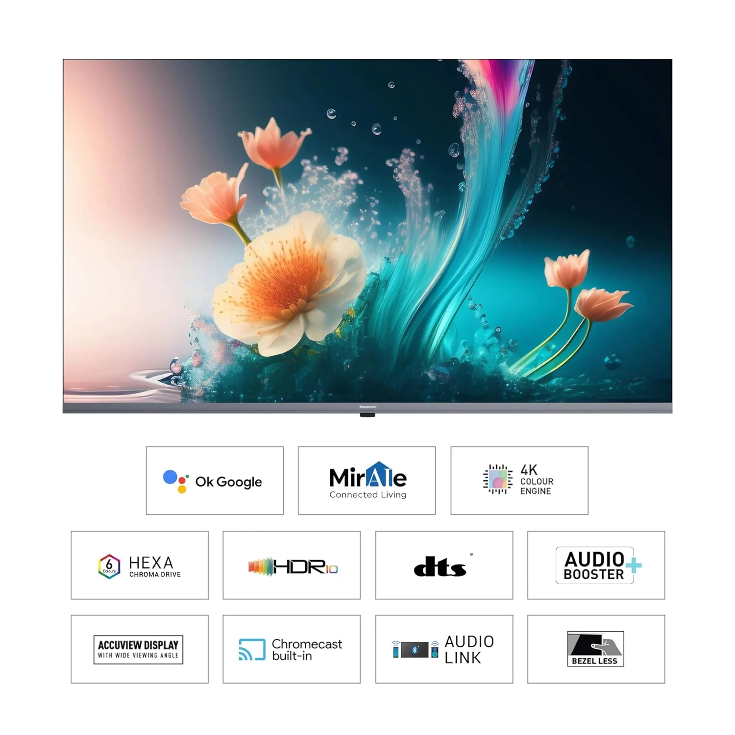 Panasonic 108 cm (43 inches) 4K Ultra HD Smart LED Google TV TH-43MX740DX (Black, 4K Color Engine, HDR 10, Dolby Digital, Chromecast Built-in) - Image 5