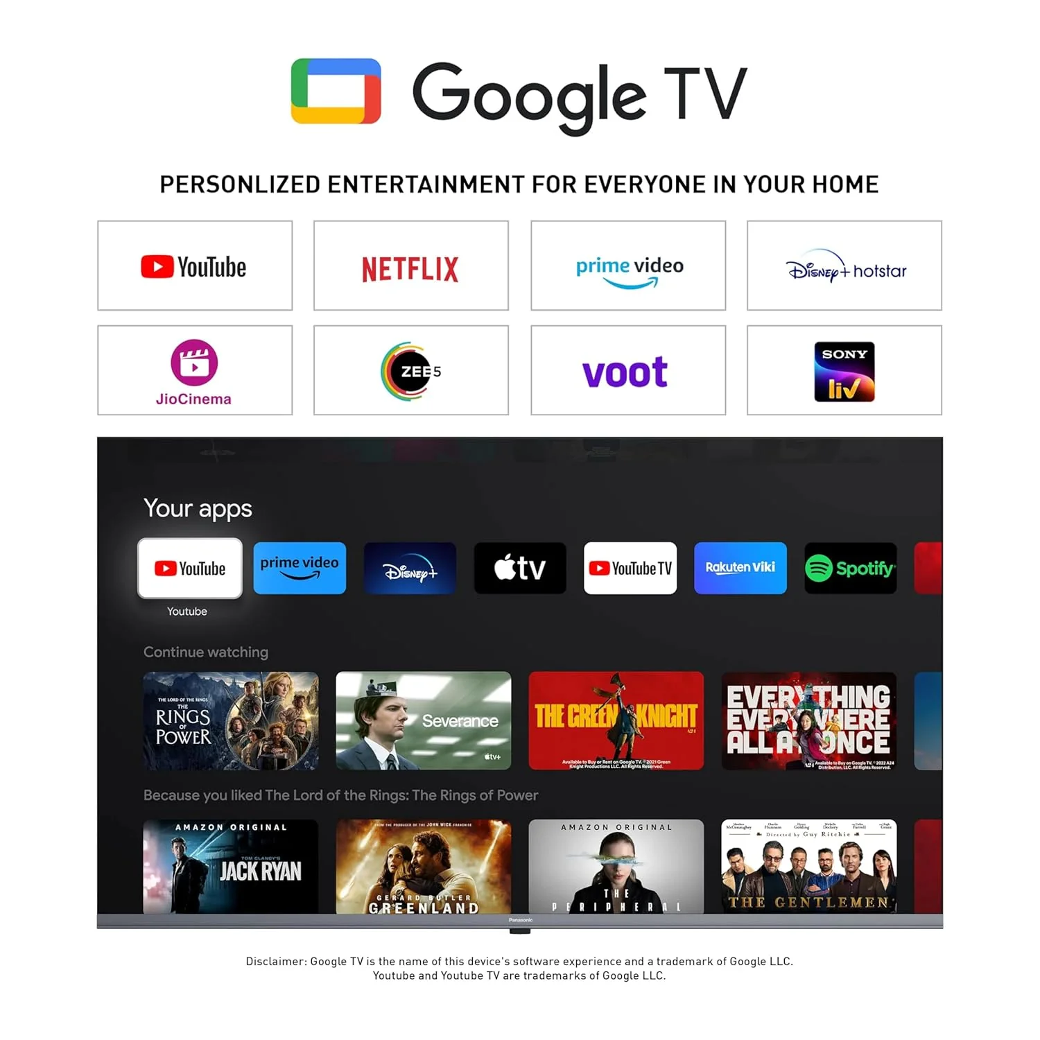 Panasonic 108 cm (43 inches) 4K Ultra HD Smart LED Google TV TH-43MX740DX (Black, 4K Color Engine, HDR 10, Dolby Digital, Chromecast Built-in) - Image 6