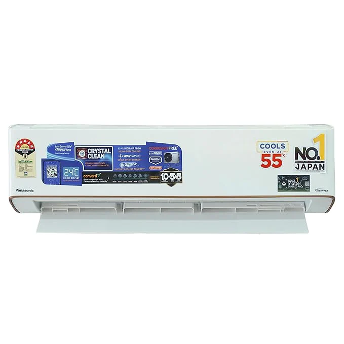 Panasonic EU 7-in-1 Convertible 1.5 Ton 5 Star Inverter Split AC with Temperature Sensors, 4-Way Swing, Copper Condenser (2025 Model, CS/CU-EU18BKY5X), Works at 54Â°C, Crystal Clear Indoor & Outdoor - Image 3