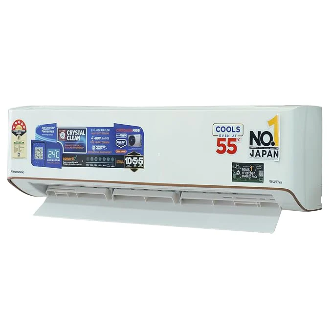 Panasonic EU 7-in-1 Convertible 1.5 Ton 5 Star Inverter Split AC with Temperature Sensors, 4-Way Swing, Copper Condenser (2025 Model, CS/CU-EU18BKY5X), Works at 54Â°C, Crystal Clear Indoor & Outdoor - Image 4