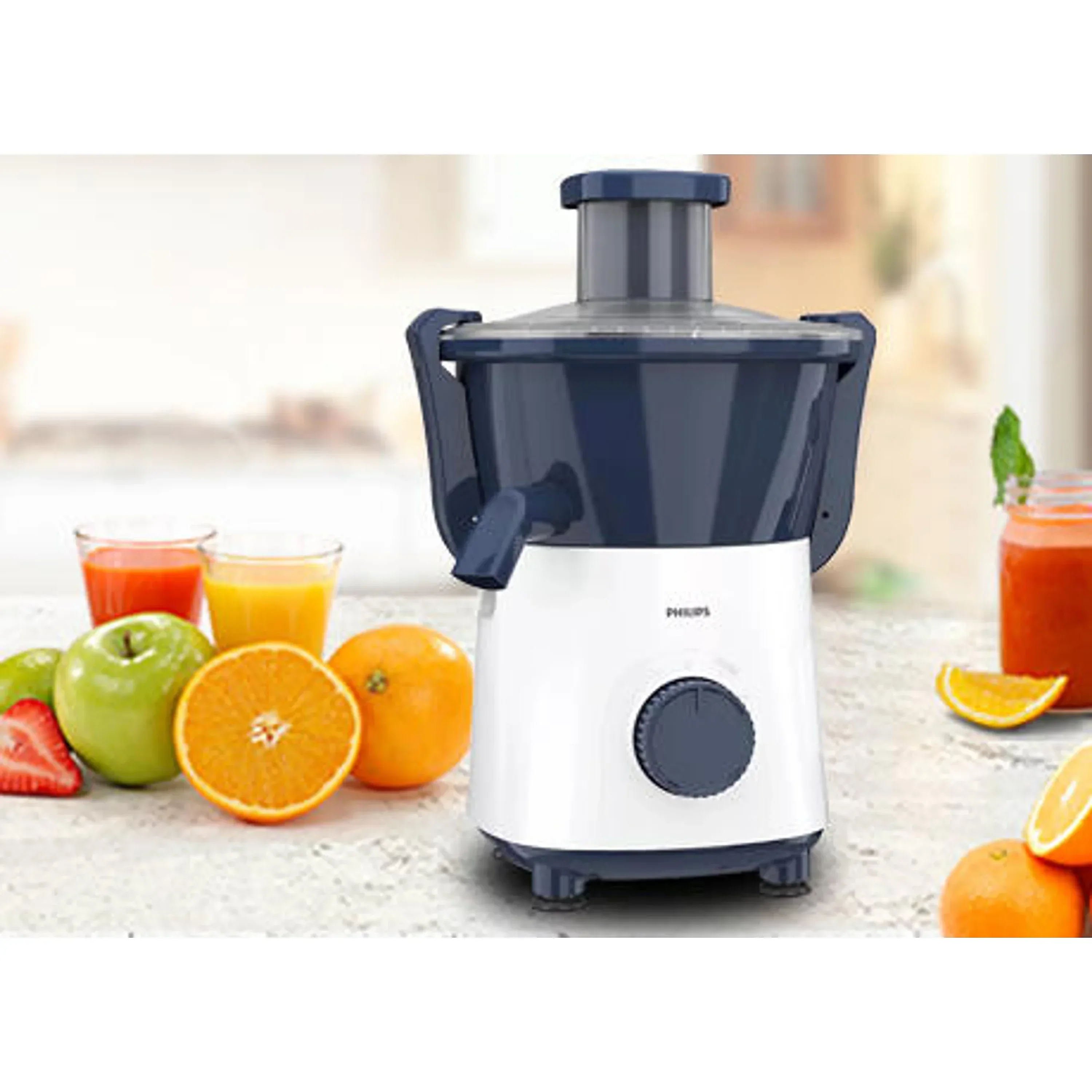 Philips 500W Juicer HL7566 – Compact, Easy Clean, Daily Use (Open Box / Without Box) - Image 2