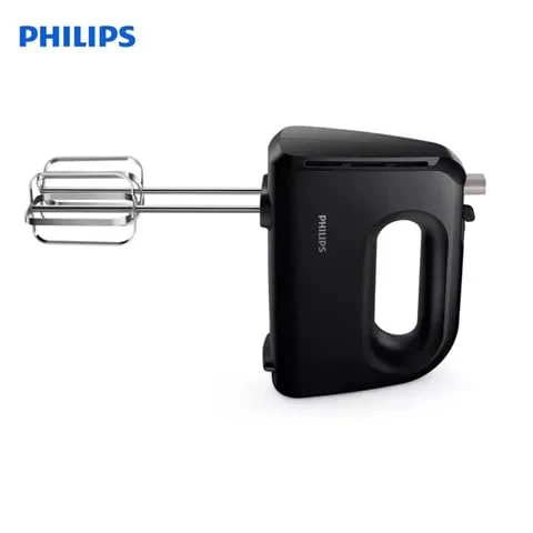 Philips HR3720/10 300 Watt Lightweight Hand Mixer, Blender with 5 speed control settings, stainless steel accessories and 2 years warranty with 2 Attachments (Non-slip Grip, Black) - Image 7