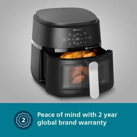 PHILIPS NA221/00 4.2L 1500 Watt Digital Air Fryer with Rapid Air Technology (Black) -NA221/00 - Image 3