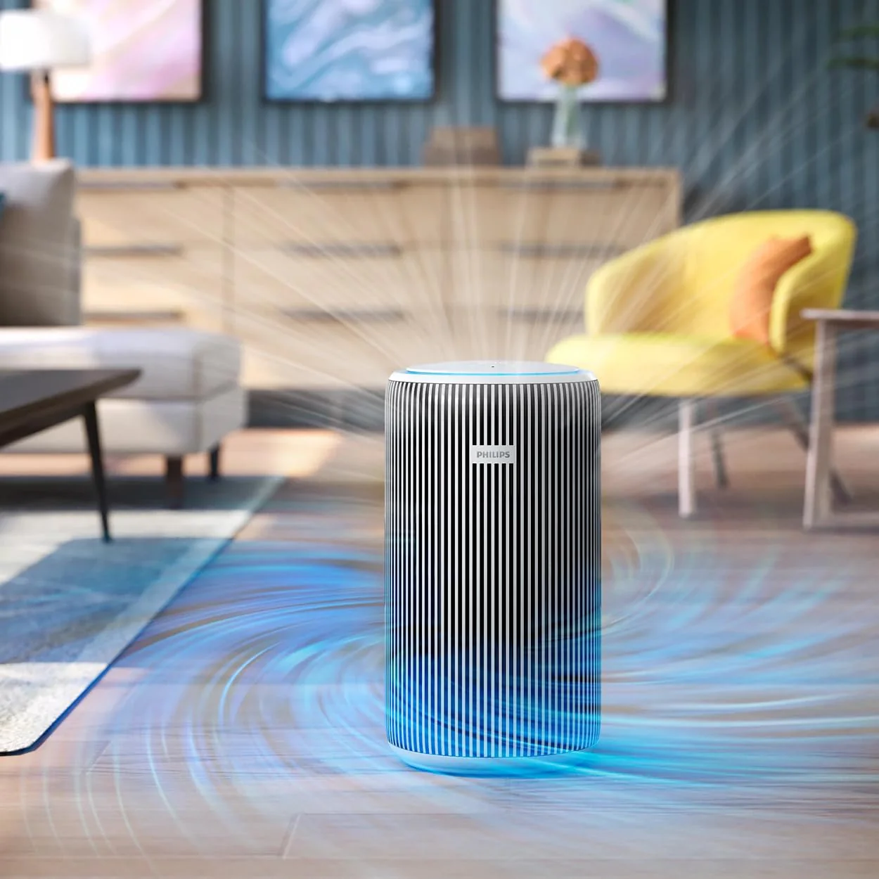 PHILIPS Smart Air Purifier AC3220/60 Upto 135 m2 Room Size Smart Portable Air Purifier Real Time AQI Display|Covers upto 600 sqft 520 m3/h|(Silver, Arctic White) - Image 6