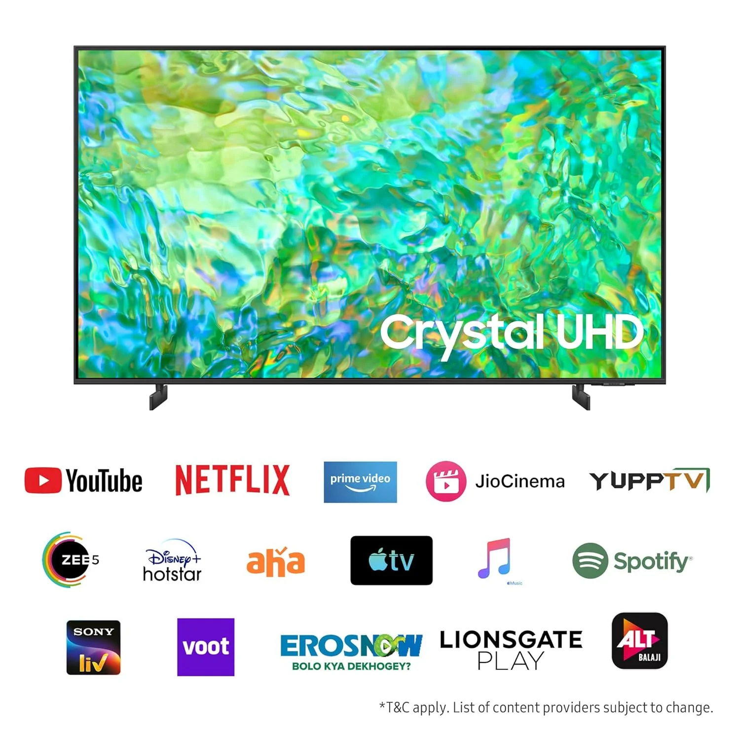 Samsung 108 cm (43 inches) 4K Ultra HD Smart LED TV UA43CU8000KLXL (Titan Grey) - Image 2