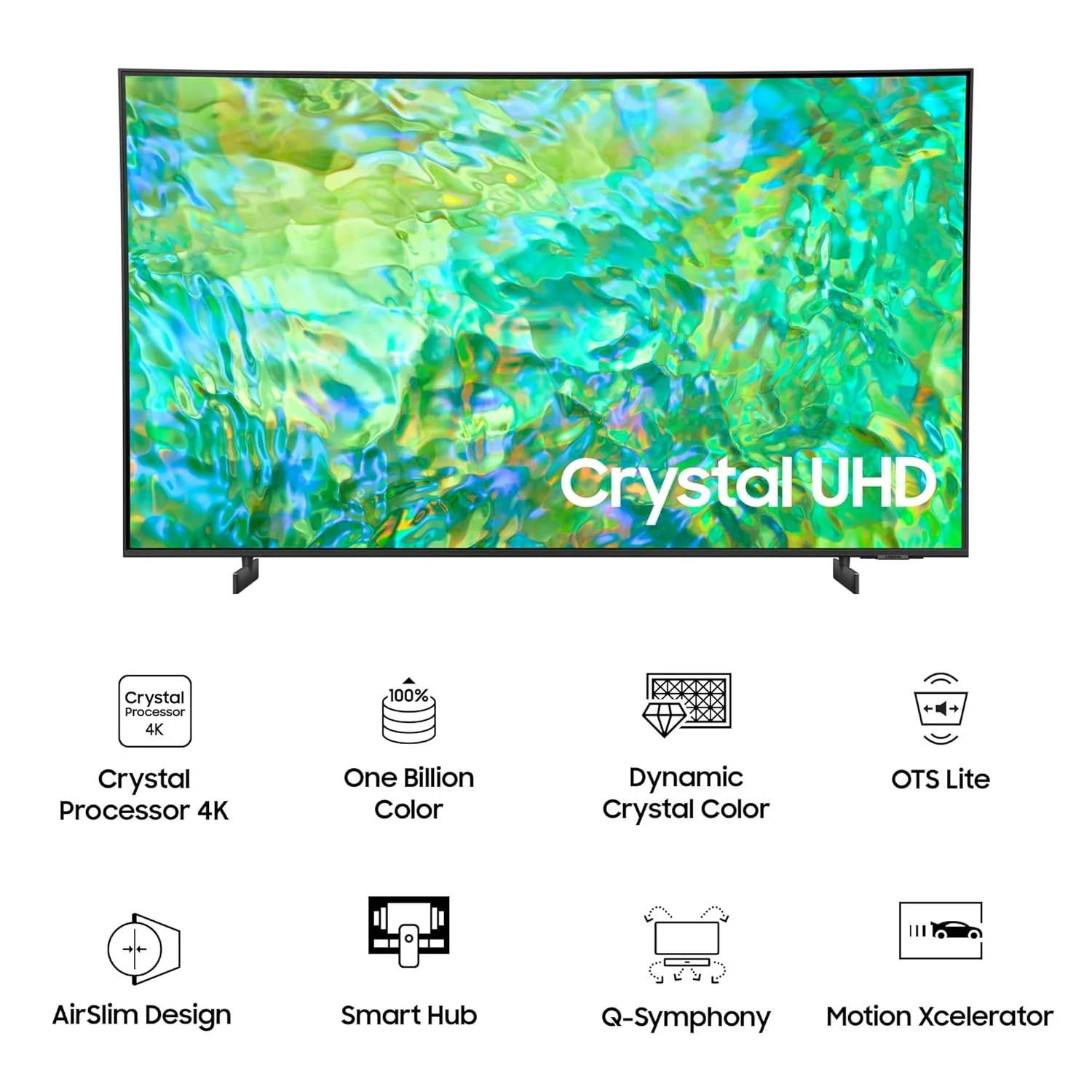 Samsung 108 cm (43 inches) 4K Ultra HD Smart LED TV UA43CU8000KLXL (Titan Grey) - Image 3