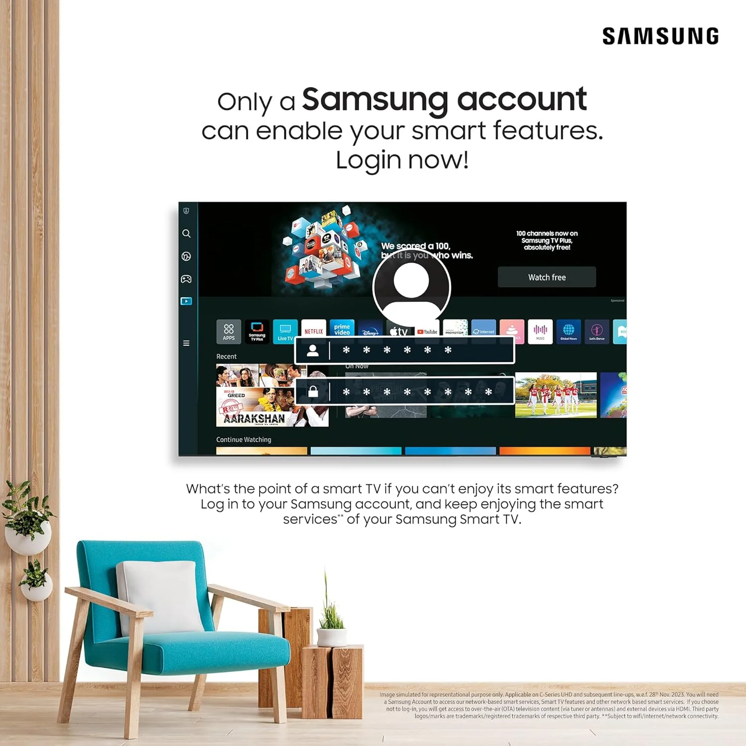Samsung 108 cm (43 inches) 4K Ultra HD Smart LED TV UA43CU8000KLXL (Titan Grey) - Image 5