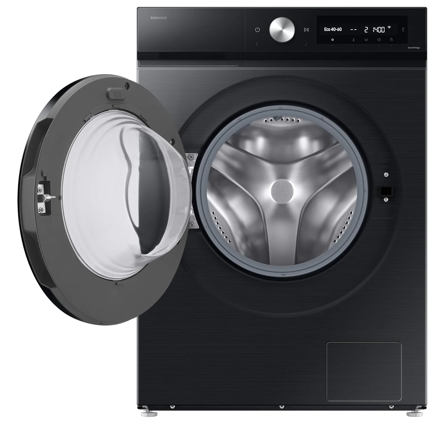 Samsung 12 kg, 5 Star, AI Control, Super Speed, Wi-Fi, Hygiene Steam with Inbuilt Heater, Digital Inverter, Fully-Automatic Front Load Washing Machine (WW12DB7B24GBTL, Black) - Image 2