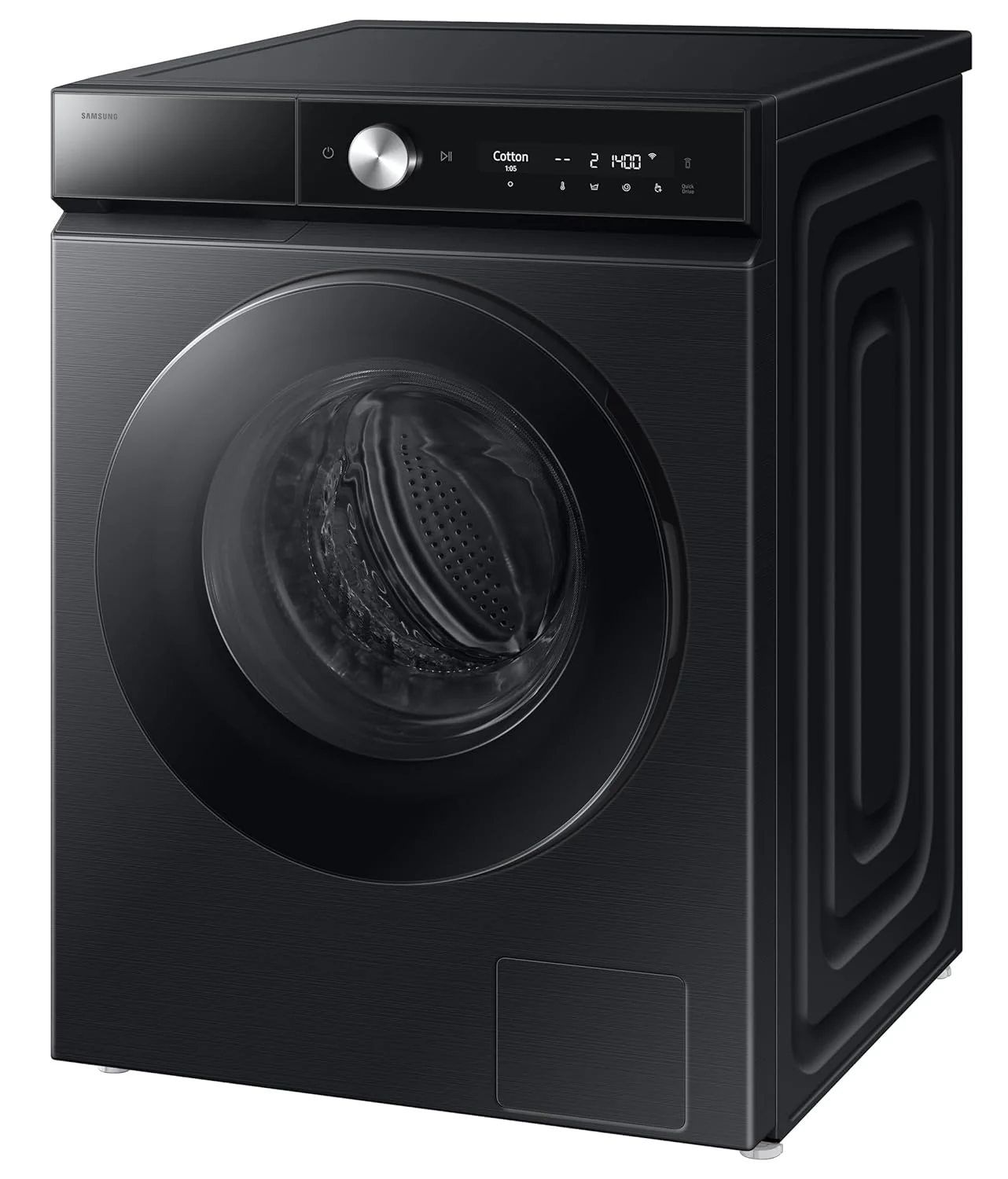 Samsung 12 kg (Wash) / 7 kg (Dry), 5 Star, AI EcoBubble, AI Wash, AI Control, AI Energy Mode, Air Wash, Hygiene Steam, Wi-Fi, Fully-Automatic Front Load Washer Dryer (WD12FB8B94GBTL, Black) - Image 5