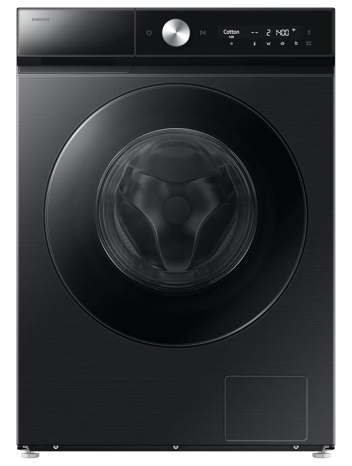 Samsung 12 kg (Wash) / 7 kg (Dry), 5 Star, AI EcoBubble, AI Wash, AI Control, AI Energy Mode, Air Wash, Hygiene Steam, Wi-Fi, Fully-Automatic Front Load Washer Dryer (WD12FB8B94GBTL, Black) - Image 6