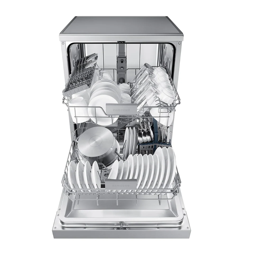 Samsung 13 Place Setting Freestanding Dishwasher with Intensive Wash (DW60M6043FS/TL, Stainless Steel, Hygiene Clean, Height Adjustable Rack) (Open Box / Without Box) - Image 12