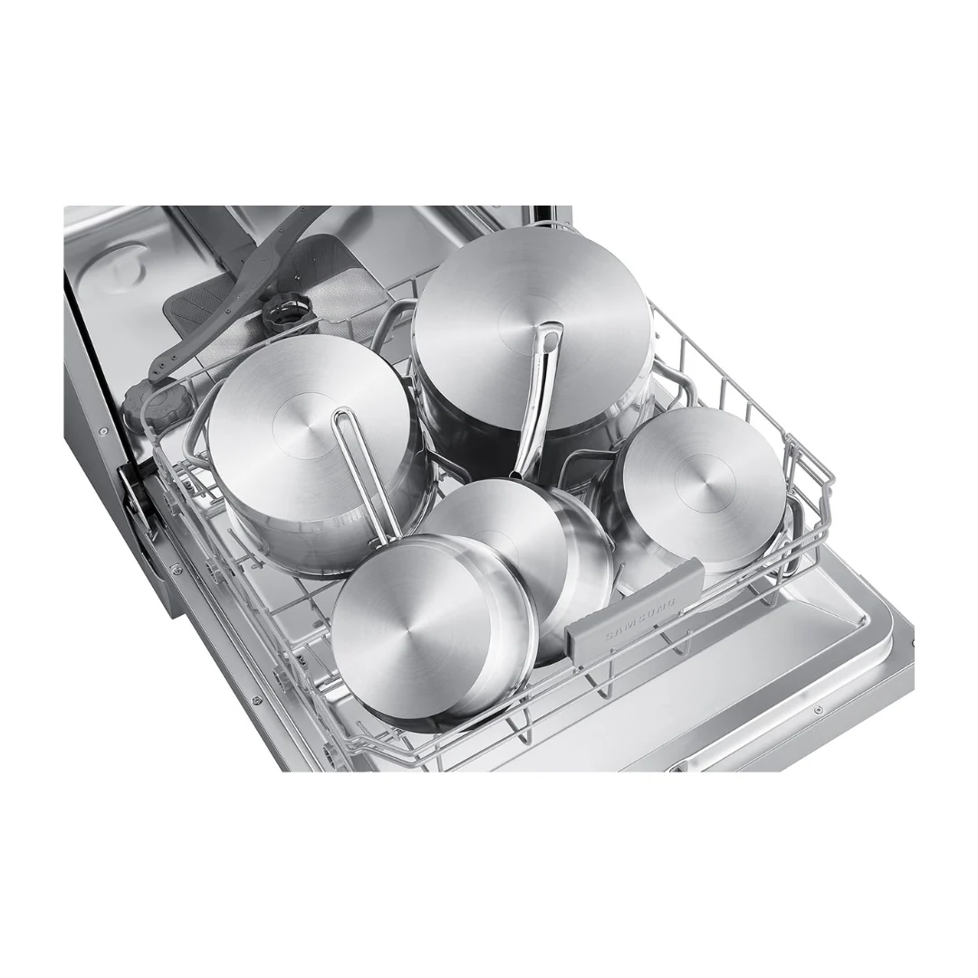 Samsung 13 Place Setting Freestanding Dishwasher with Intensive Wash (DW60M6043FS/TL, Stainless Steel, Hygiene Clean, Height Adjustable Rack) (Open Box / Without Box) - Image 6