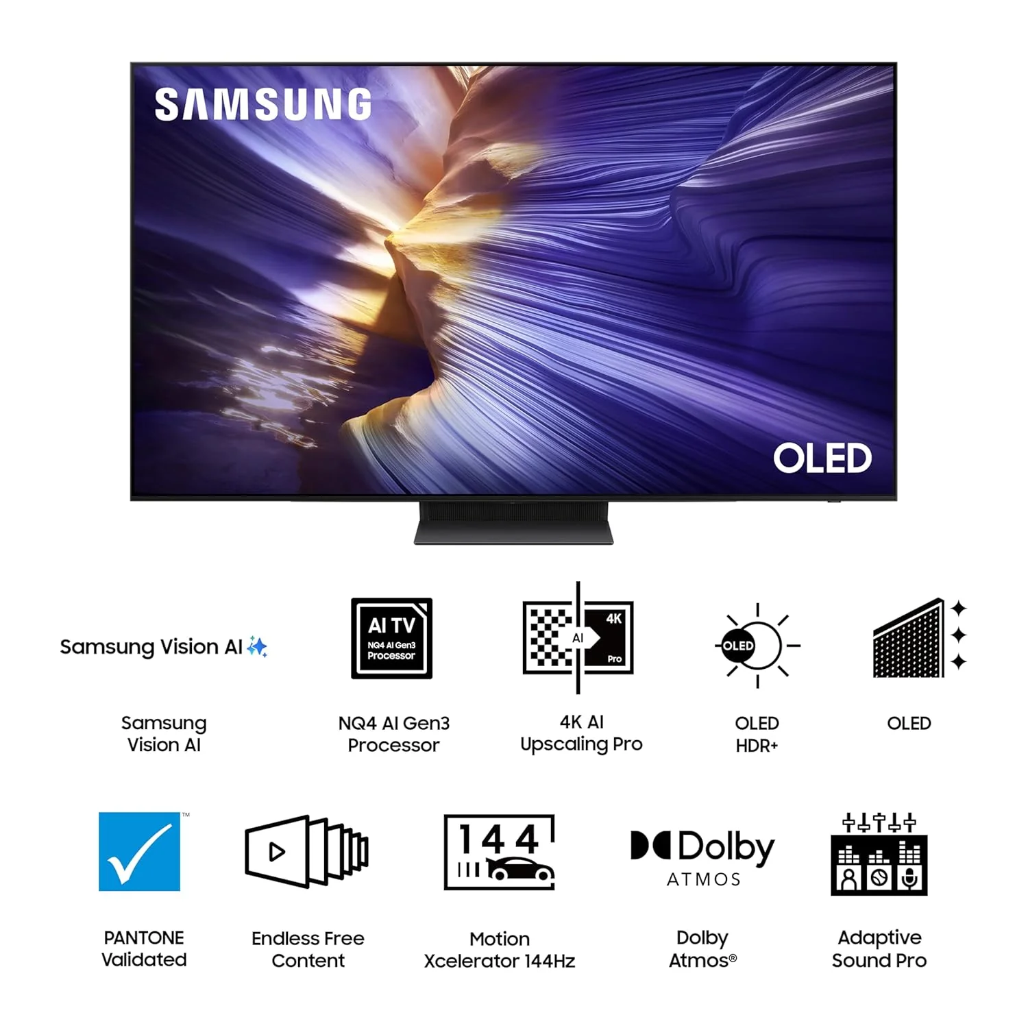 Samsung 163 cm (65 inches) 4K Ultra HD Smart OLED TV QA65S90FAELXL (Graphite Black) - Image 17