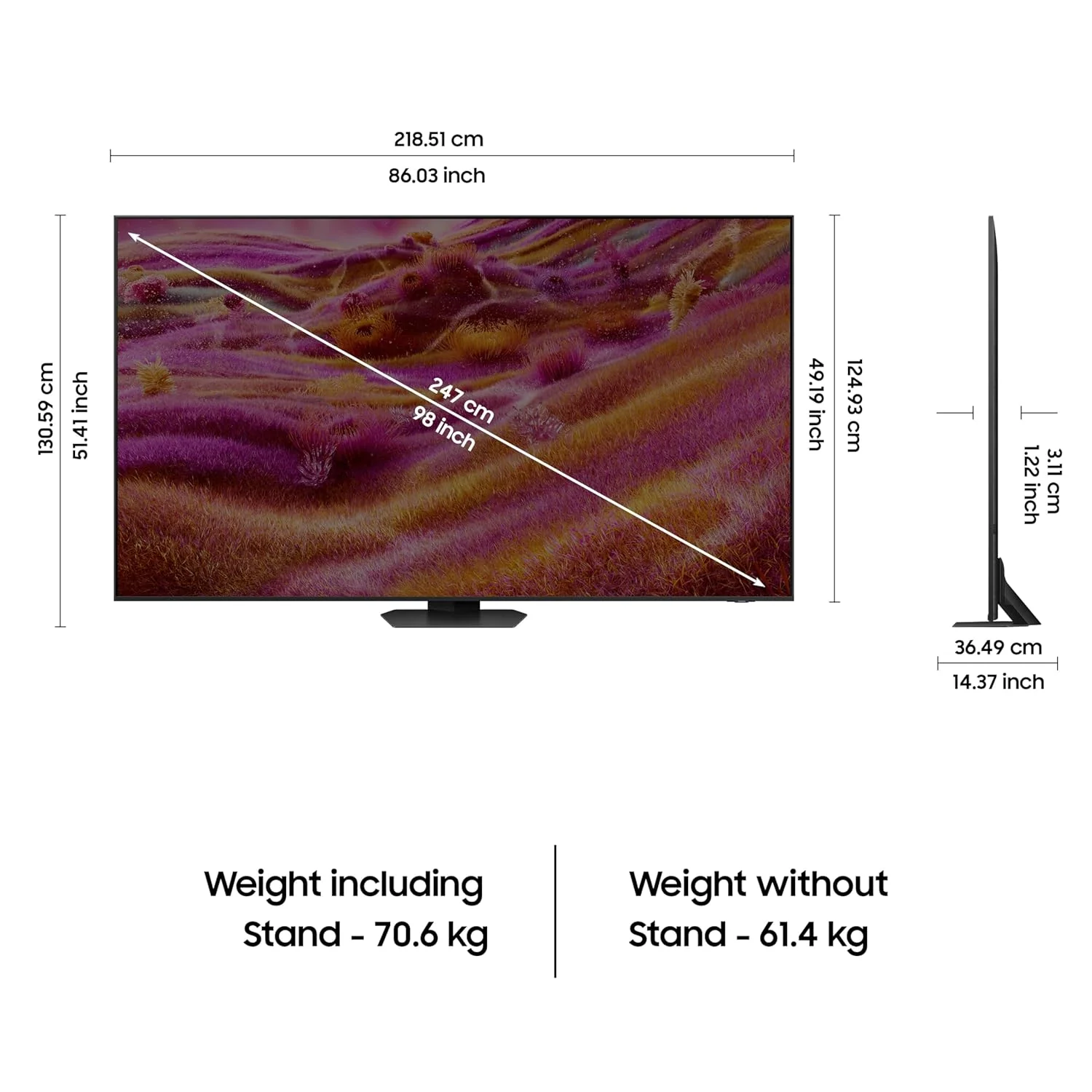 Samsung 247 cm (98 inches) 4K Ultra HD Mini-LED Neo-QLED Smart TV QA98QN90FAUXXL - Image 13