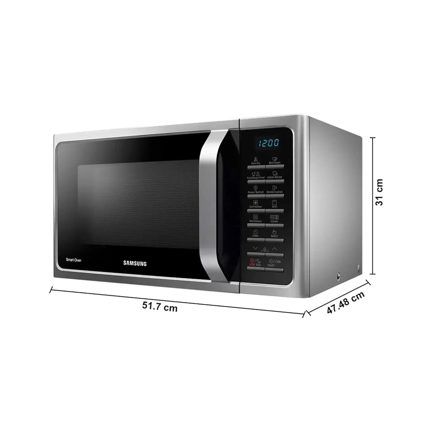 Samsung 28 L Convection Microwave Oven (MC28A5025VS/TL, Silver) - Image 7