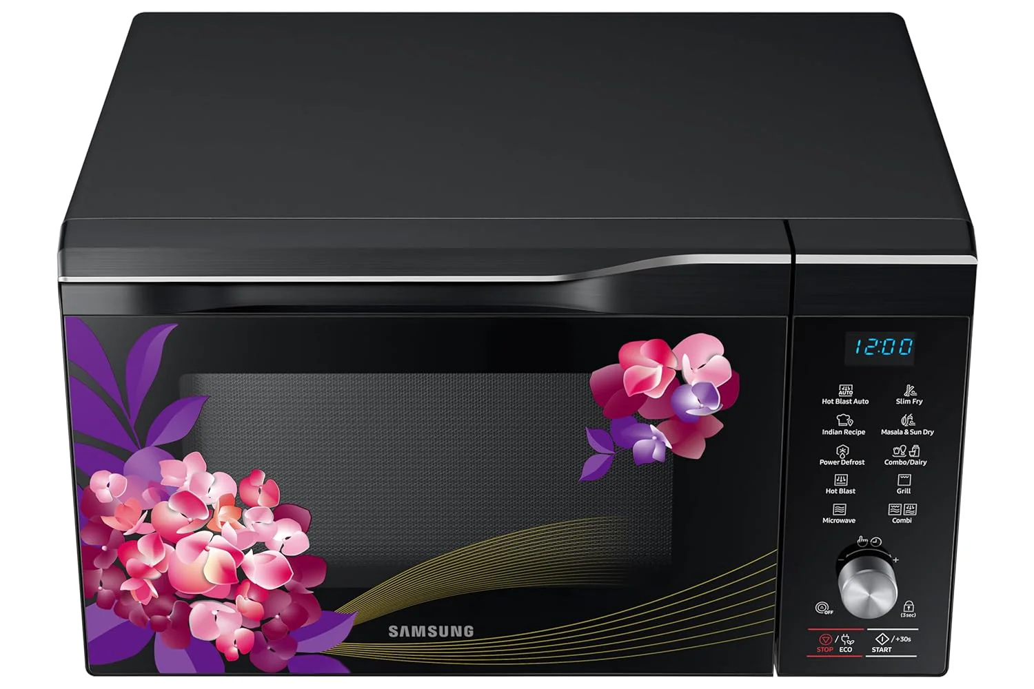 Samsung 32L Convection Microwave Oven (MC32K7056CH/TL, Black & Pattern, 10 Yr warranty) - Image 4