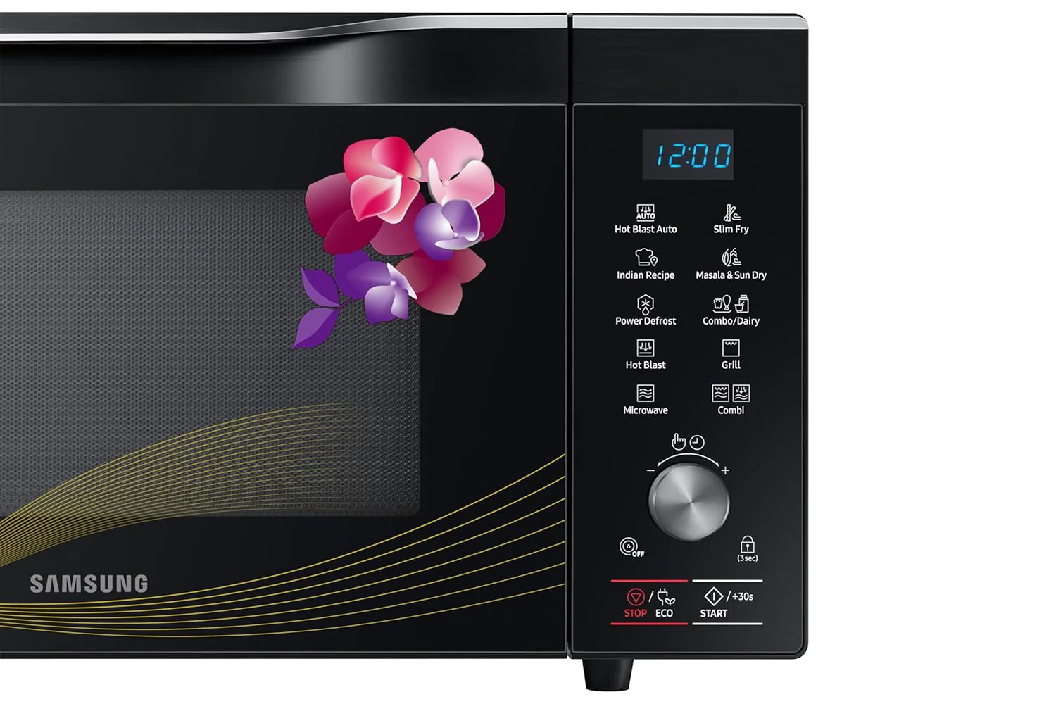 Samsung 32L Convection Microwave Oven (MC32K7056CH/TL, Black & Pattern, 10 Yr warranty) - Image 9