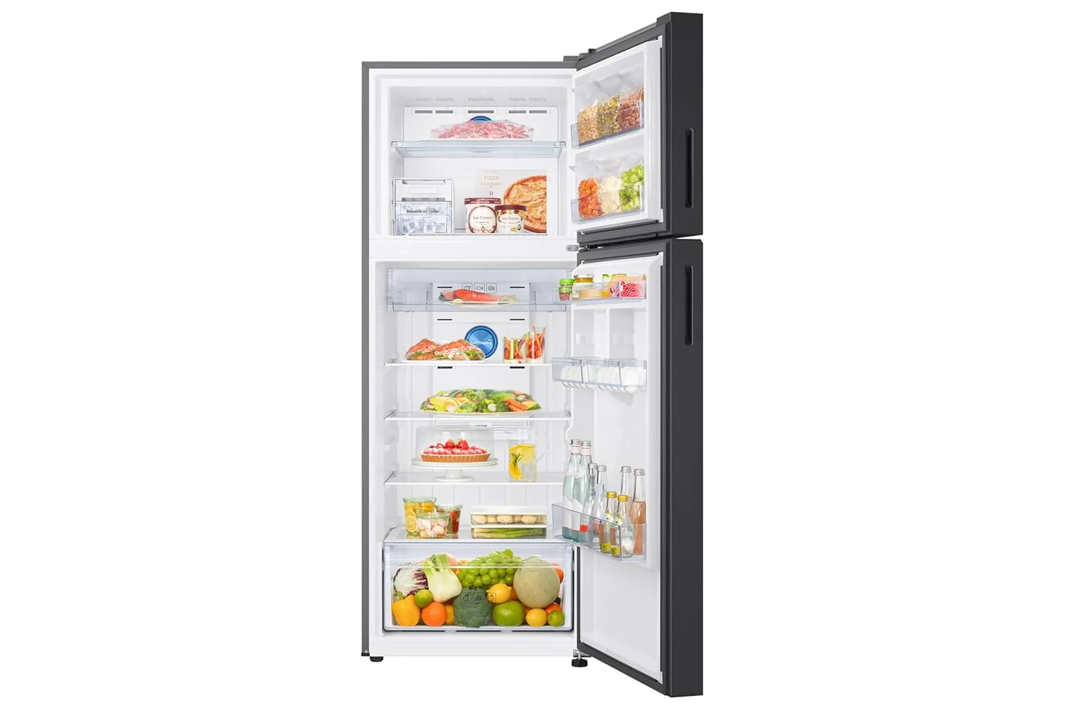Samsung 467 L, 2 Star, Convertible 5-in-1, Digital Inverter, Frost Free Double Door WiFi Embedded Refrigerator (RT80F51C2FHL, Black DOI) - Image 2
