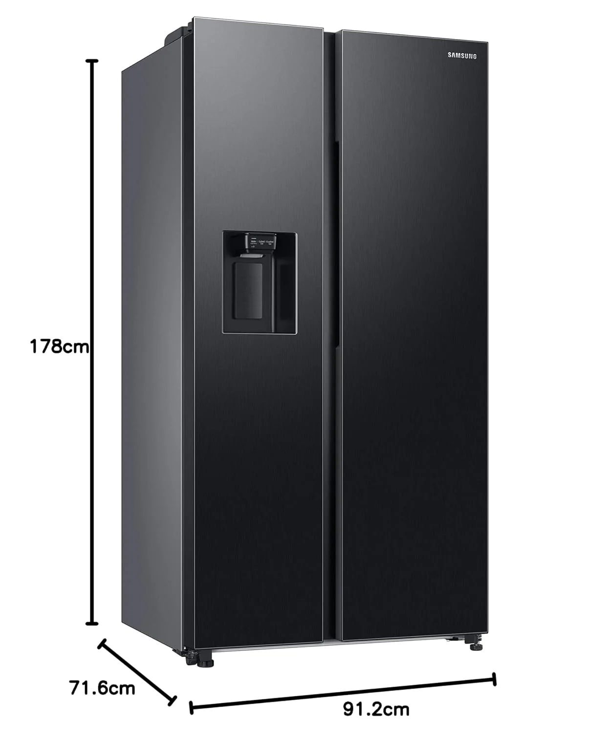 Samsung 633 L, 3 Star, Frost Free, Double Door, Convertible 5-in-1 Digital Inverter, Side By Side Refrigerator with AI, WiFi &amp; Water &amp; Ice Dispenser (RS78CG8543B1HL, Black Matte) - Image 6