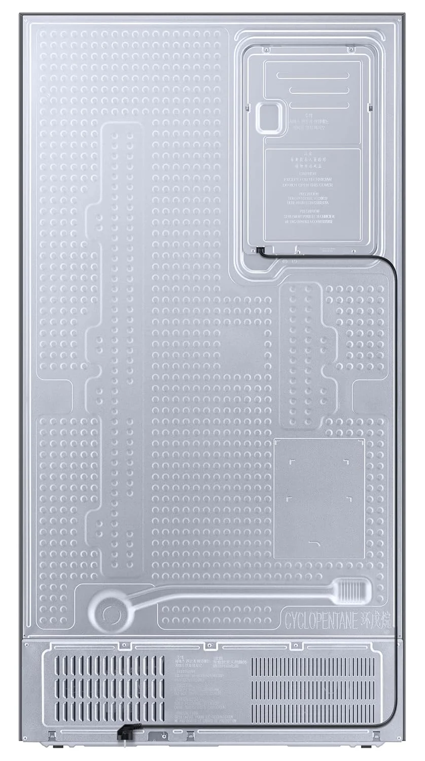 Samsung 633 L, 3 Star, Frost Free, Double Door, Convertible 5-in-1 Digital Inverter, Side By Side Refrigerator with AI, WiFi &amp; Water &amp; Ice Dispenser (RS78CG8543S9HL, Silver, Refined Inox) - Image 6