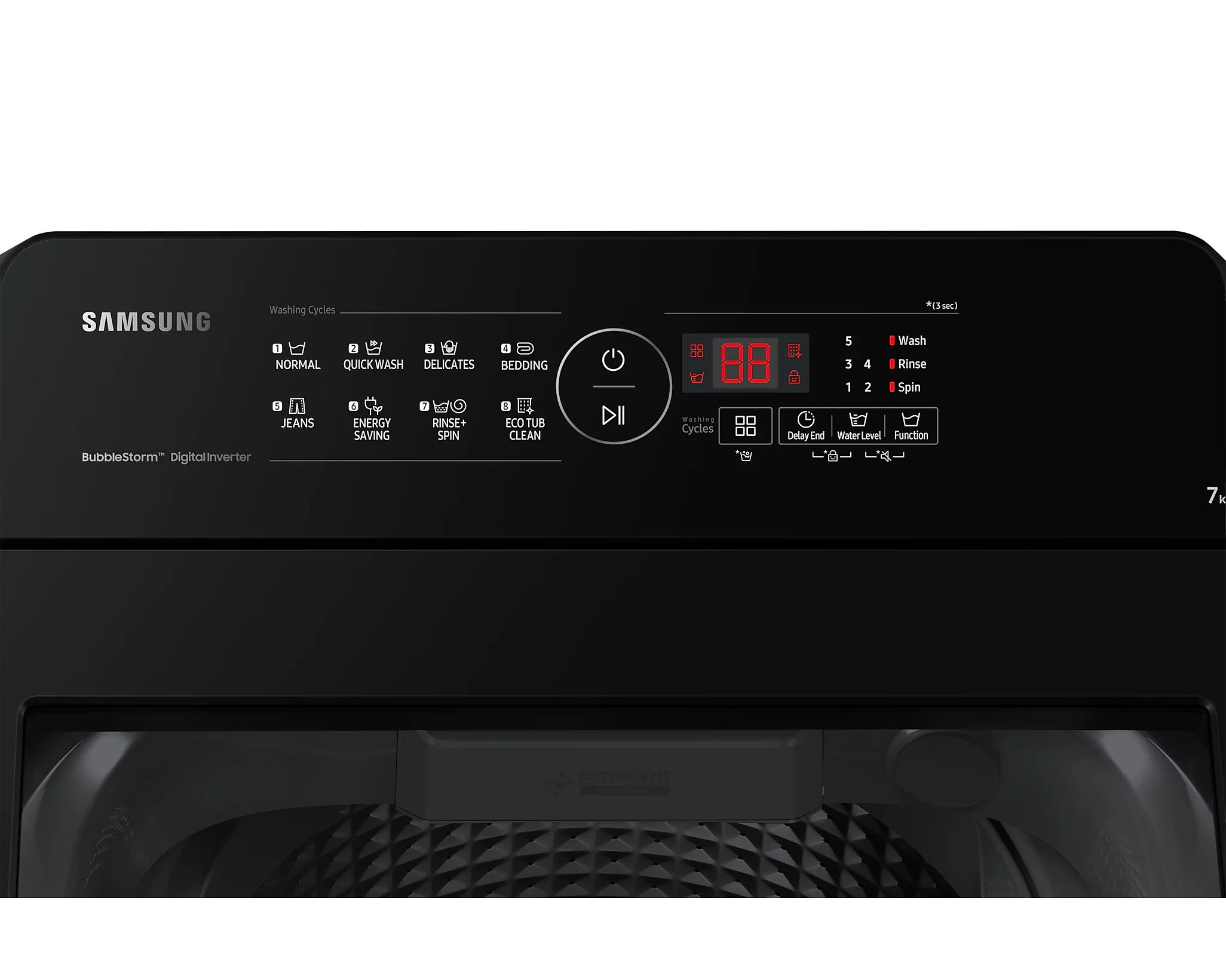 Samsung 7.0 kg Ecobubble™ Top Load Washing Machine, WA70BG4441BY - Image 4
