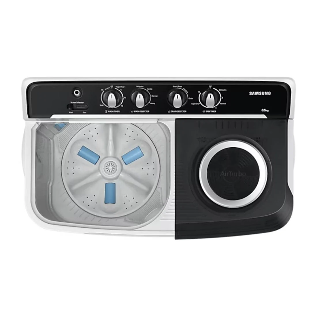 Samsung 7.5 5 Star Semi-Automatic Top Load Washing Machine Appliance (WT75B3200GG/TL,LIGHT GRAY) - Image 6
