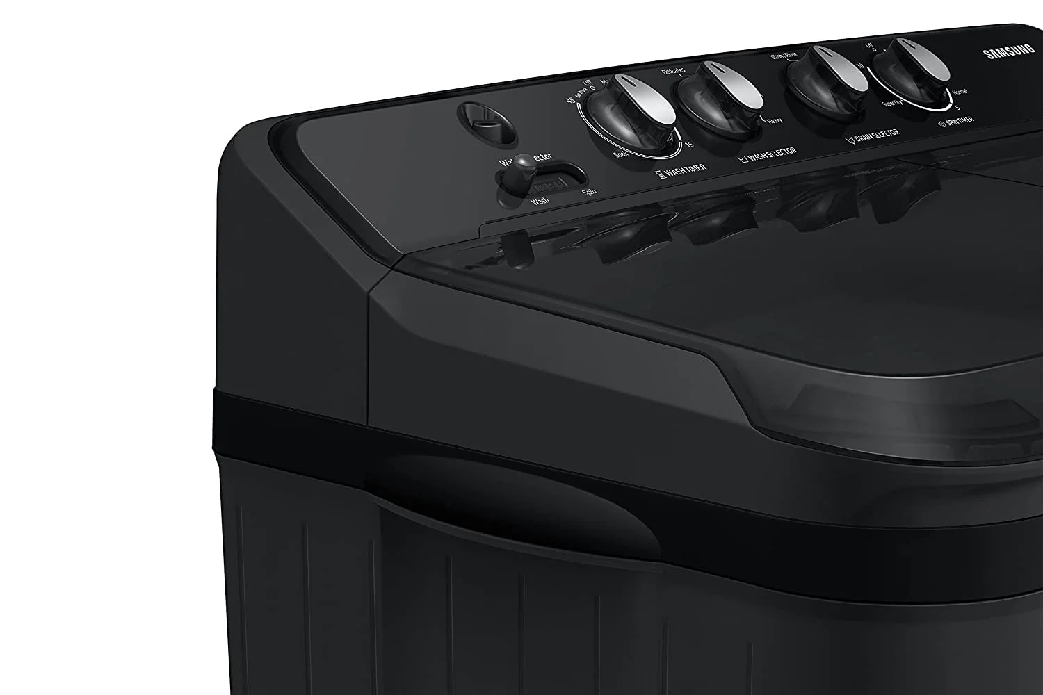 Samsung 8.5 Kg 5 Star Semi Automatic Top Load Washing Machine (WT85B4200GD/TL,DARK GRAY) - Image 3