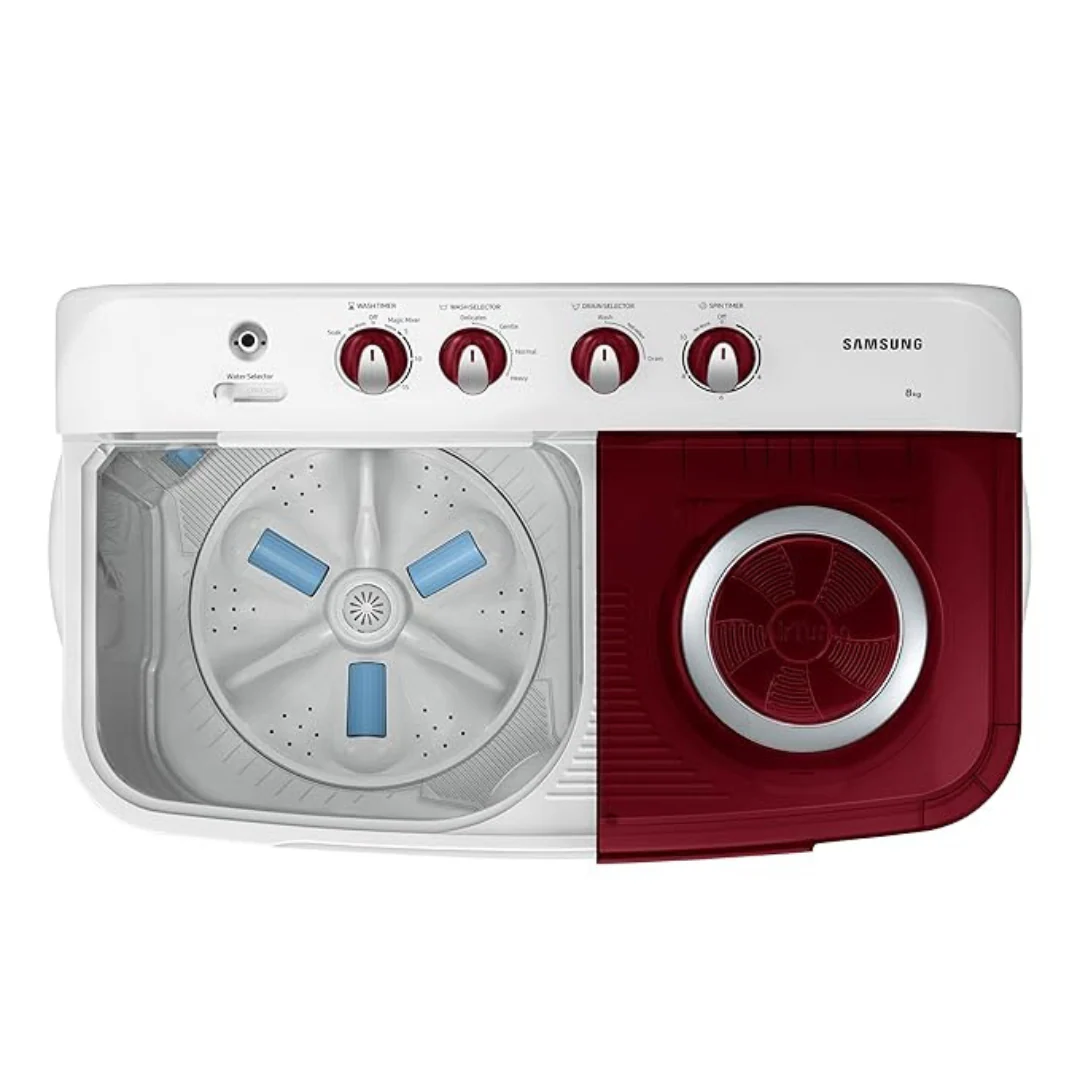 Samsung 8 kg, 5 star, Semi-Automatic Top Load Washing Machine (WT80C4000RR/TL, Air Turbo Drying, LIGHT GRAY,) - Image 6