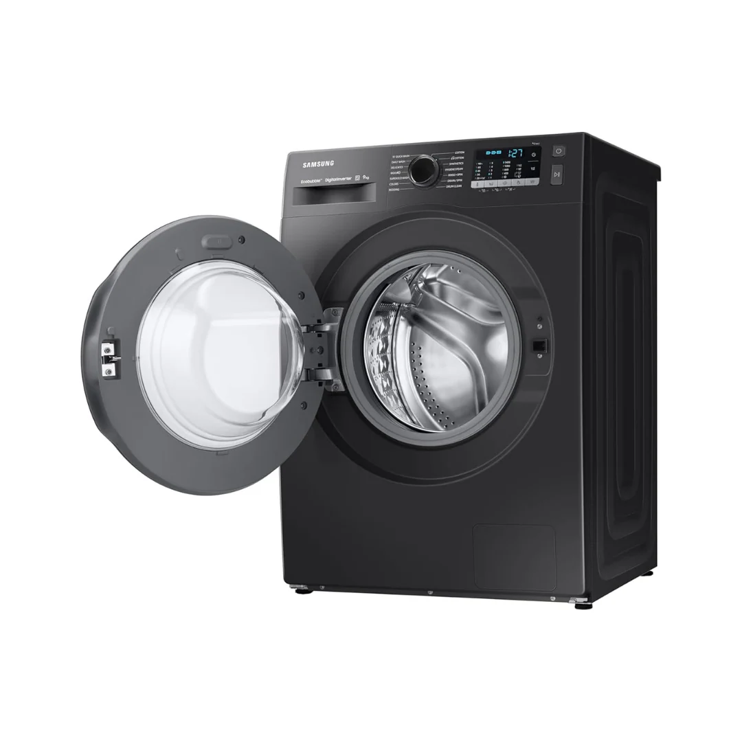 Samsung 9 kg, Hygiene Steam with Inbuilt Heater, Digital Inverter, Fully-Automatic Front Load Washing Machine (WW90TA046AB1TL, BLACK CAVIAR) - Image 3